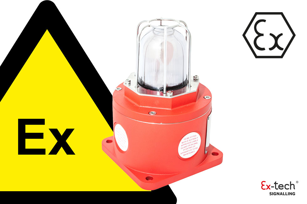 Clear explosion proof beacon / status light