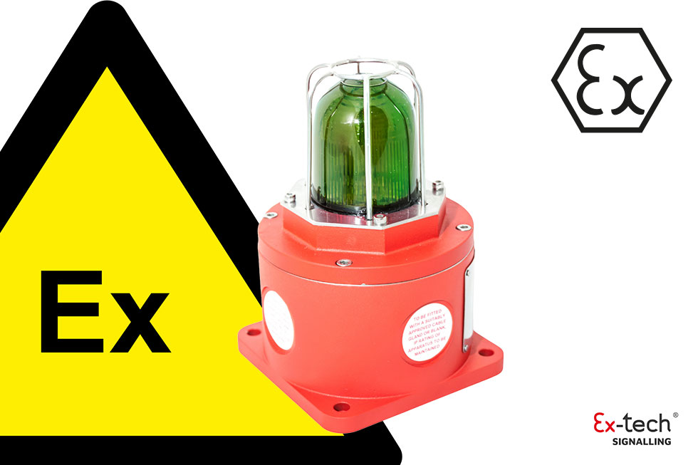 Green explosion proof beacon / status light